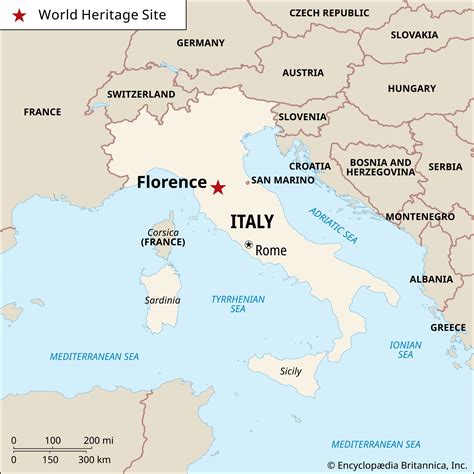 Florence In Italy Map Jobie Lynelle