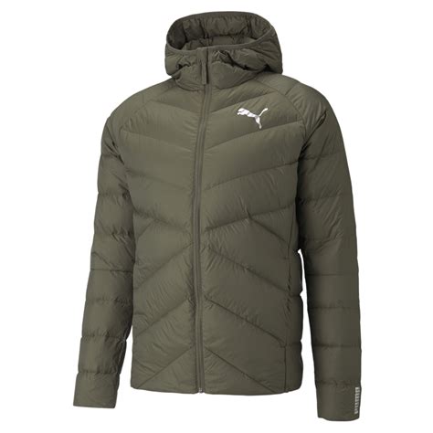 Puma Pwrwarm Packlite Down Jacket Hooded Full Zip Front Mens Ebay