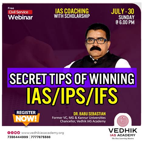 Free Webinars Vedhik IAS Academy