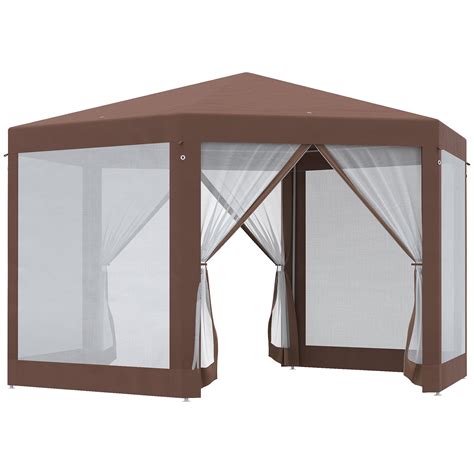 Outsunny 6 Ft W X 6 Ft D Steel Party Tent Wayfair