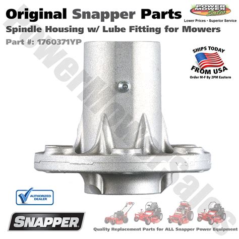 Snapper Oem Spindle Housing Lube Fitting Snapper 1755437yp 1760371yp