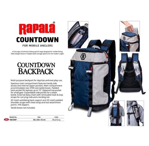 Rapala countdown backpack, Sports Equipment, Fishing on Carousell