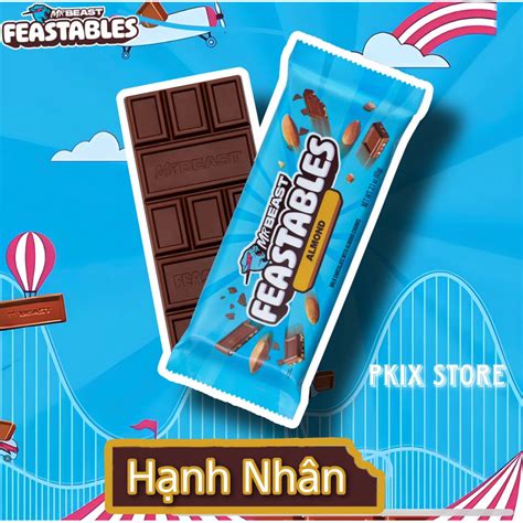 HOT Socola Feastable MrBeast Thanh 60g Và 35g Đi Kèm Túi Gel Giữ Lạnh Chính Hãng Từ Mỹ Gửi Về