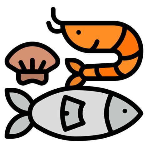 Seafood Iconixar Lineal Color Icon