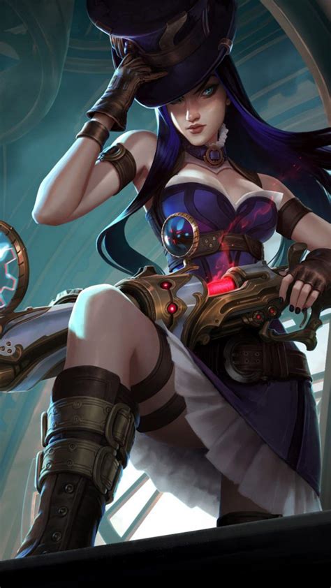 Caitlyn League Of Legends 4k Ultra Hd Mobile Wallpaper League Of