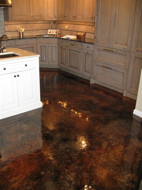 Acid Stained Concrete Floor With Gloss Finish Flooring Site