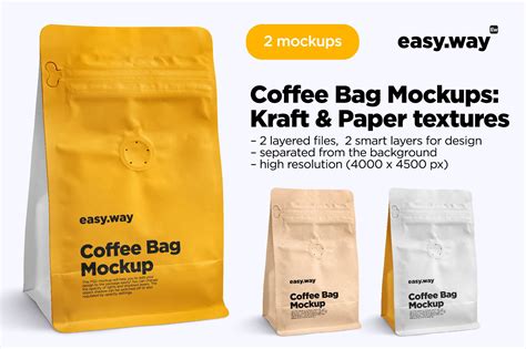 Coffee Bag Psd Mockups Masterbundles