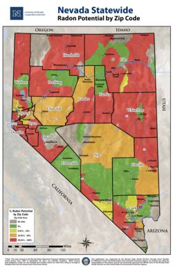 Fillable Online Unce Unr Nevada Statewide Radon Potential By Zip Code