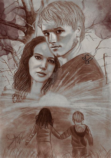 Peetakatniss Fanart Epilogue Peeta Mellark And Katniss Everdeen Fan Art 42652433 Fanpop