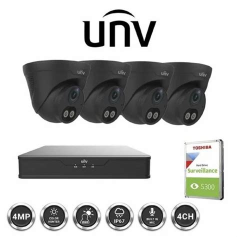 Unv 4mp Ip Dome Camera Colorhunter Camera Range Upto 30m At Rs 4700