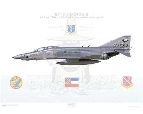 Aircraft Profile Print Of Rf C Phantom Ii Th Trg Rd Trs