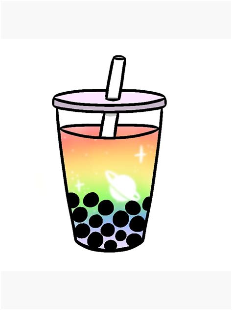 Gay Pride Boba Tea Sticker For Sale By Flowerzombierob Redbubble