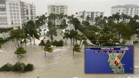 Hurricane Ian Downgrades To Tropical Storm As It Batters Florida With Storm Surge Flooding