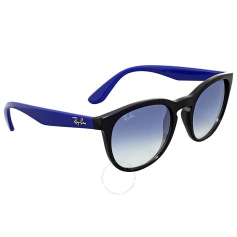 Ray Ban Round Clear Gradient Blue Sunglasses Round Ray Ban