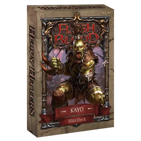 Gra Karciana Flesh Blood Tcg Heavy Hitters Kayo Blitz Deck Legend