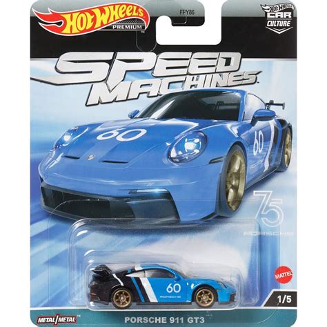 Hot Wheels Premium Car Culture Speed Machines Porsche Gt HKC Limon Oyuncak