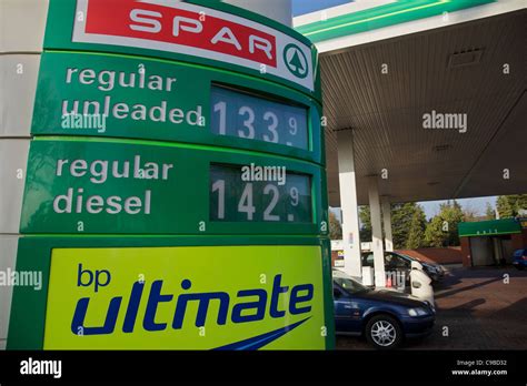 A Bp Petrol Station In England Stock Photo Alamy