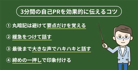 例文10選｜3分の自己prを最大限活かすコツやありがちな失敗を解説 アクセス就活plus｜就活ノウハウをイラストで紹介する情報サイト