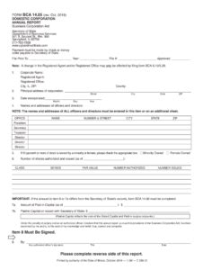 Illinois Form Bca 14 05 Foreign Corporation Annual Report Instructions