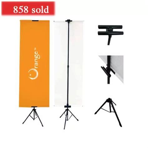 Ready Tripod Standee Ready Store Display Stand T Bunting Stand Murah