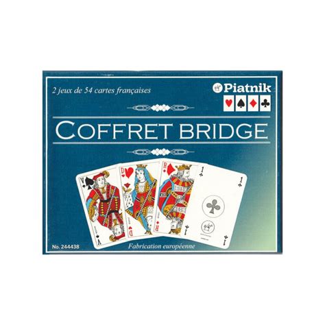 2 Jeux De 54 Cartes Classiques Coffret Bridge