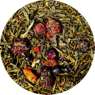 Forest Fruits Flavoured Green Tea Buy Online Green Loose Leaf Tea