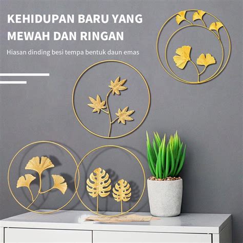 Jual Dekorasi Dinding Hiasan Dinding Daun Aesthetic Nordic Style