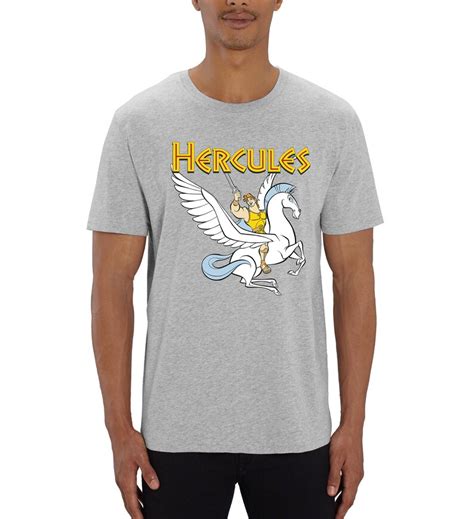 Disneys Hercules With Pegasus Mens T Shirt Etsy