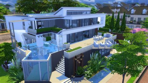 The Sims 4 Modern House Casas The Sims 4 Casa Sims Plantas De Mansão