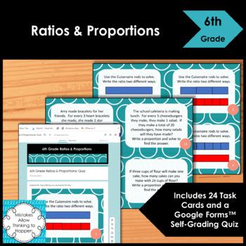 Th Grade Ratios And Proportions Task Cards Tpt