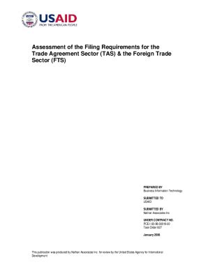 Fillable Online Pdf Usaid Assessment Of The Filing Requirements For The