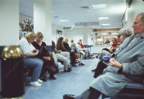 Hospital waiting room - Stock Image - M520/0120 - Science Photo Library