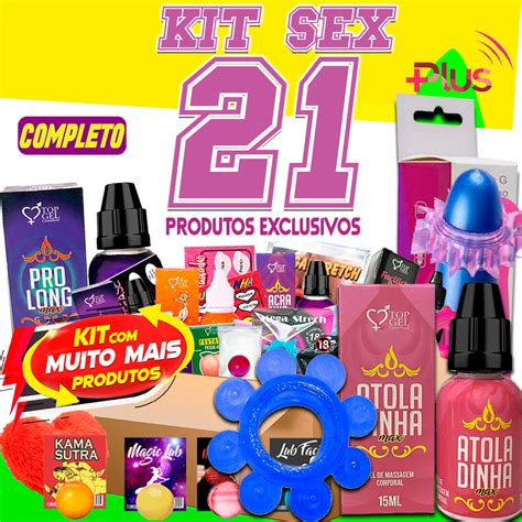 Kit Sex Shop Com 21 Produtos Eróticos Da Topgel Sexy Shop E