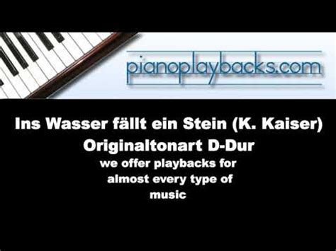 Ins Wasser fällt ein Stein Tauflied Kurt Kaiser Playback Instrumental