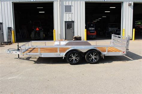 2023 H H 6 10 X 16 Aluminum Utility Trailer 7000 GVW Bi Fold