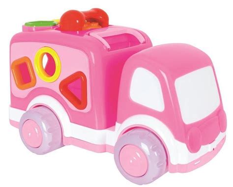 Caminh Ozinho Did Tico Rosa Baby Super Toys Brinquedos Educativos