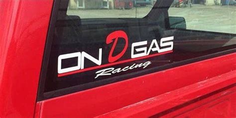 On D Gas Racing decal – ON D GAS, LLC