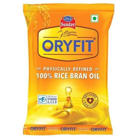 Oryfit Physically Refined Rice Bran Oil 1 L Jiomart