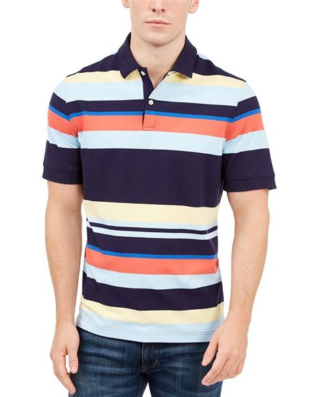 Club Room Mens Striped Polo Shirt Created For Macys Macys