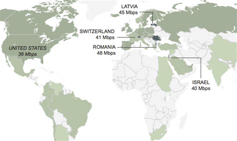 The Fastest Internet Speeds - Graphic - NYTimes.com