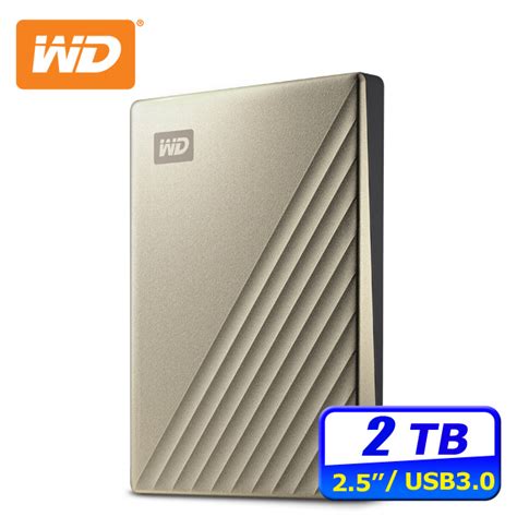 Wd My Passport Ultra 2tb Usb C 25吋行動硬碟閃耀金 Pchome 24h購物