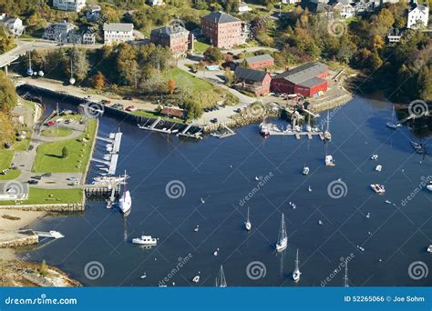 Vogelperspektive Von Camden Harbor In Camden Maine Stockfoto Bild Von Maine Gemeinschaften