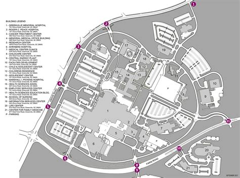 Memorial Hospital Campus Map