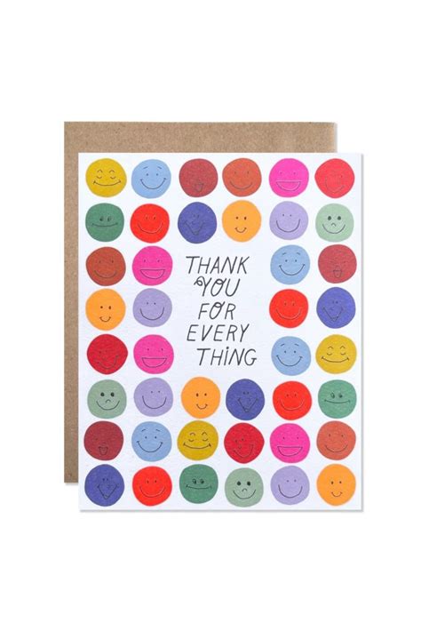 Only 5 60 Usd For Thank You For Everything Smileys Card Online At The Shop