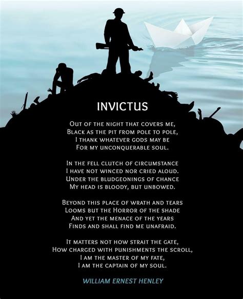 Invictus Poem Poster