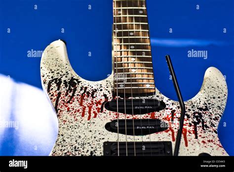 Electric Guitar Sections Close Ups Stock Photo Alamy