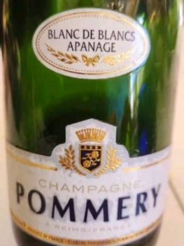 Pommery Blanc De Blancs Apanage Champagne Vivino Us