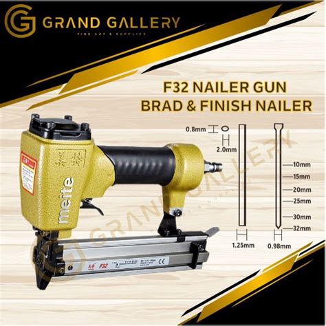 Jual Alat Tembak Paku Stapler Staples Gun Air Nailer Meite F32