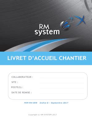 Remplissable En Ligne Livret D Accueil Chantier Faxer Email Imprimer