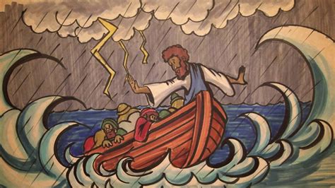 Speed Sketch Bible Stories Jesus Calms The Storm Narration Youtube